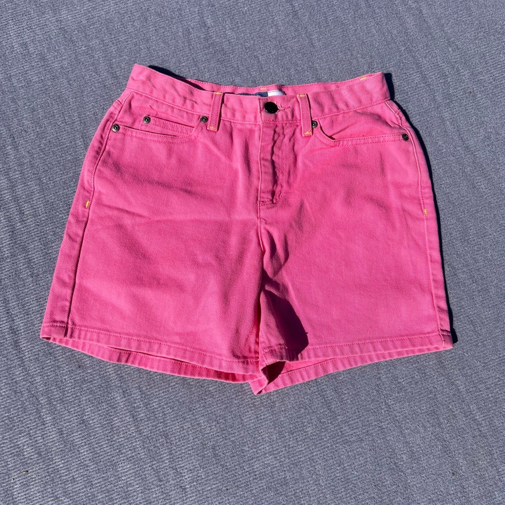 Liz Claiborne Pink Denim High-Rise Shorts